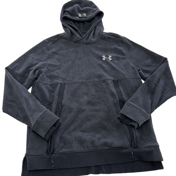 Under Armour Hoodie Mens Large Threadborne ColdGear Pullover Camo 1299138 - Picture 1 of 9